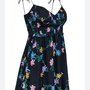 For love and lemons black dress with flowers